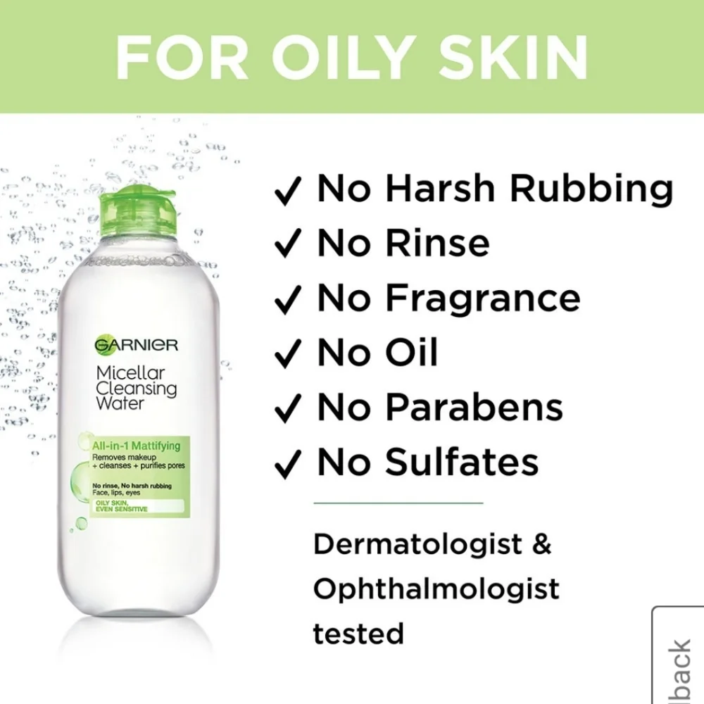 🔮3/$15 Garnier SkinActive Micellar Cleansing Water for Oily Skin - Picture 6 of 7